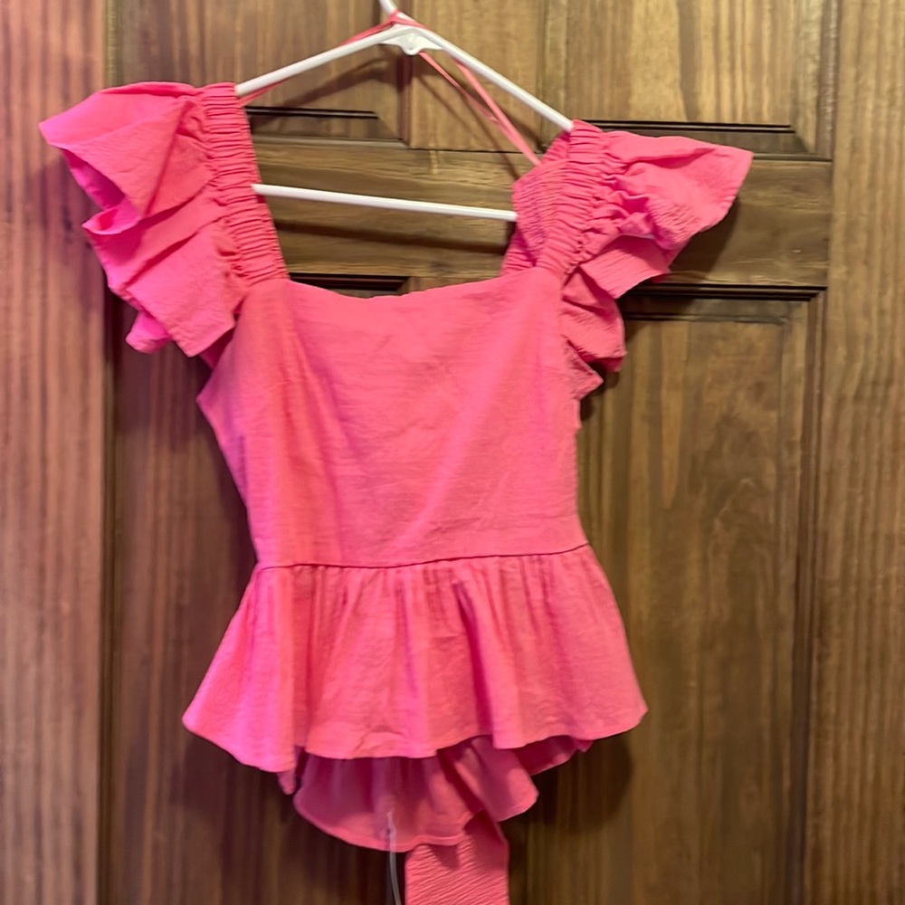pink preppy top